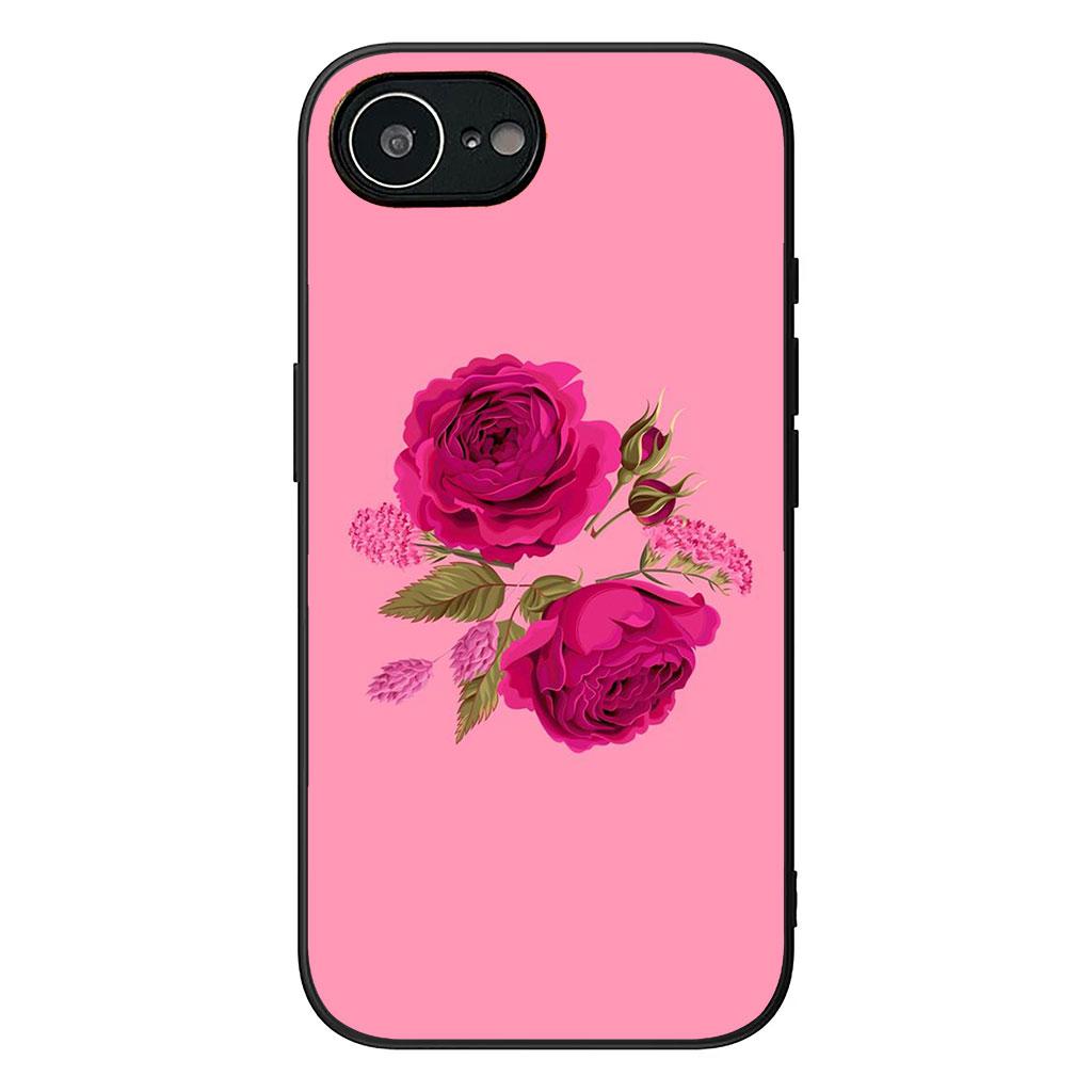 

Cover for Apple iPhone 17 16 11 Pro XS Max XR 6 7 8 Plus 16E SE 2020 Air 5 SE2 Phone Case Lucky Grass Peony Rose Flower iPhone X