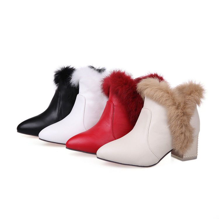 

Новая модная кожаная обувь средней толщины на каблуке с круглым носком для женщин