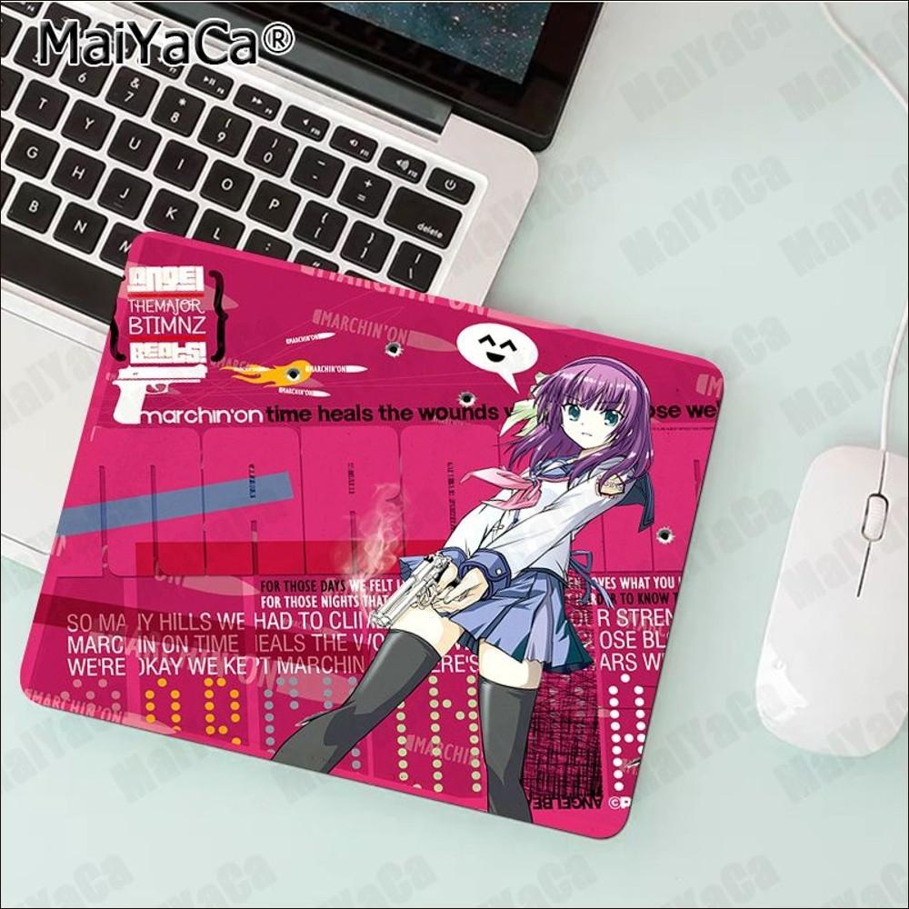 Angel Beats Anime Mousepad Rubber Small Thickened Mouse Pad Gaming Keyboard Table Mat Office Supplies Room Decor Mouse Carpet