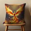 Myth Art Flame Phoenixs Throw Pillow Case Living Room Sofa Cushion Cover For Home Bedroom Decoration And Protector