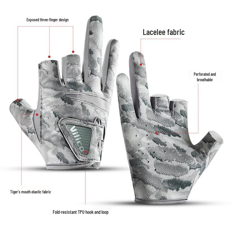 Three Dolphins RWN 3-Finger Lure Fishing Gloves