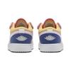 Air Jordan 1 Low ALT SE PS Multi-Color Canvas Kids Sneakers White French-Blue Topaz-Gold FD2655-100