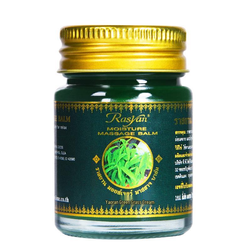 Rasyan Siam Original Thai Green Herbal Balm, 20g, Set of 3 Bottles, Authentic & Anti-counterfeit.