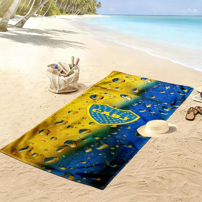 Boca Juniors Print Strandtuch, Großes Weiches Schnelltrocknendes Handtuch für Strand Camping Schwimmen