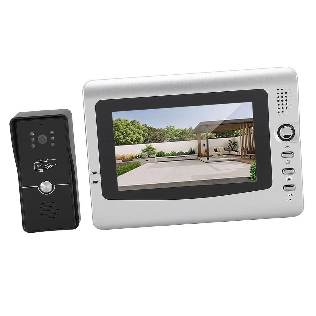 Video Doorbell 7 Inch Color Screen Clear Image Visual Intercom Doorbell Security System for Home Indoor EU Plug 100 to