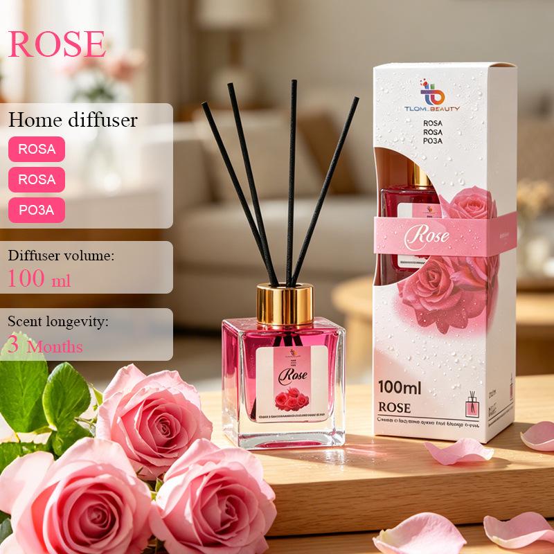 Flameless Rattan Diffuser for Long-Lasting Indoor Aromatherapy Fragrance