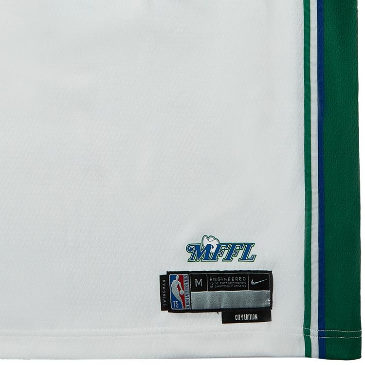 Nike Logo Letter Print Vintage Fashion Kids Basketball Casual Sports Suit City Edition NBA Dallas Mavericks Doncic 77 Kids Suit White 3Z2B7BU3P-MAVDL