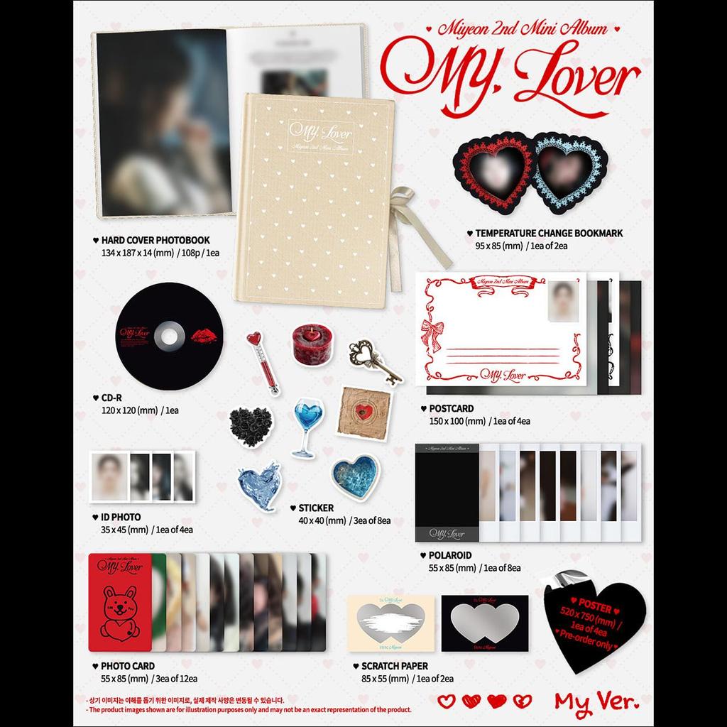 [Pre-order] MIYEON (i-dle) [MY, Lover] 2nd Mini Album + free gift