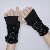 Metal Rivet Street Dance Sleeves Buckle Punk Style Sleeves New Fingerless Gloves  Stage Performance