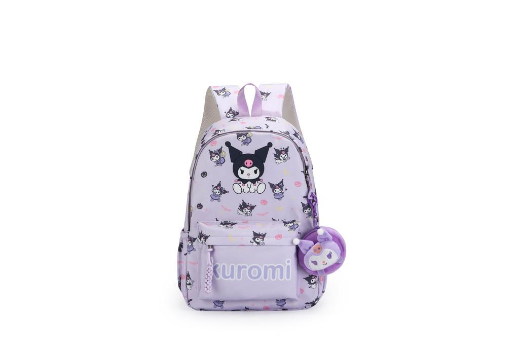 Hello Kitty Cartoon Backpack With Nylon Material For School Students And Commuters