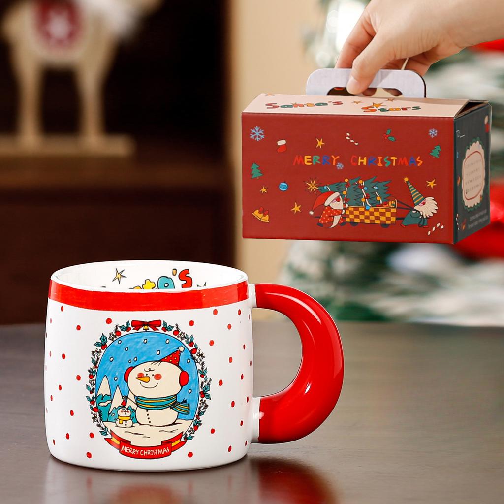 Opening Gift Single Cup Christmas Gift Box Set Girls Souvenir Ceramic Cup Cute Mug