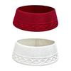 Adjustable Knitted Christmas Tree Skirt Stretchable Multipurpose Easy Setup for Indoor Decor Accessories Xmas Decoration
