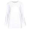Shop   Women Loose FiT Slub Round Long Sleeve CoTTon T shirT Dark Khaki Dai Wsh 