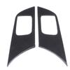 2pcs Carbon Fiber Inner Door Handle Panel Trim Interior Fit for Mitsubishi Lancer 2008‑2016