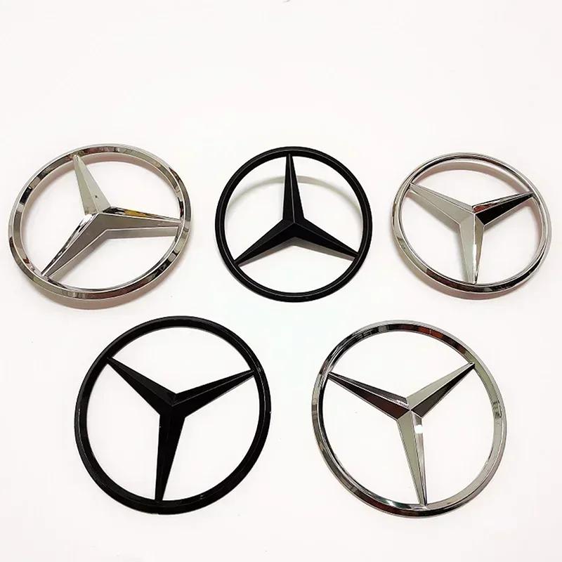 XEKVA1 For Mercedes Benz 9cm Car Rear Decal Trunk Emblem Sticker For Mercedes Benz S320 W164 W203 W204 W168 C180 E320 A200 CLA CLK CLS