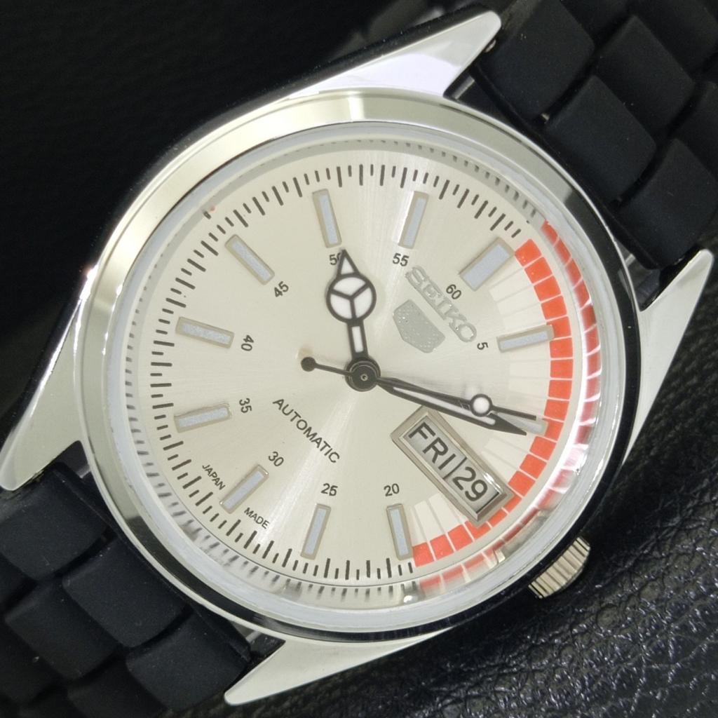

JAPAN VINTAGE REFURBISHED SEIKO 5 AUTOMATIC 6309A MENS SILVER WATCH a440737-9 Sk-a440737-1