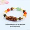 Juan Yu Schwarzer Achat & Neunäugige Dzi-Perle Armband MN3063001