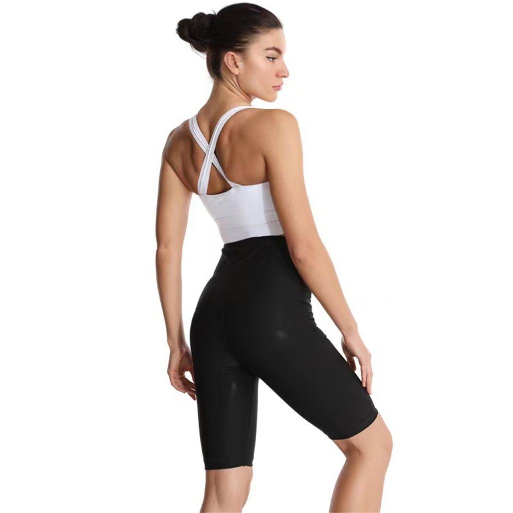 High Waist Waist Trainer Shorts for Women Slimming Body Shaper Workout Running Yoga Compression Pants with Hook Closure and Sweat Enhancing Design