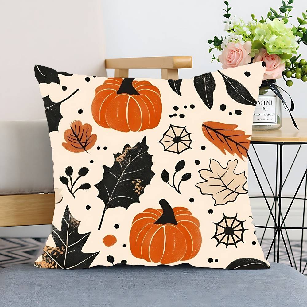 Spooky Halloween Pillow Case Cushion Cover Polyester Pillowcase Decorative Sofa Cushion Pillowcase Home Decor