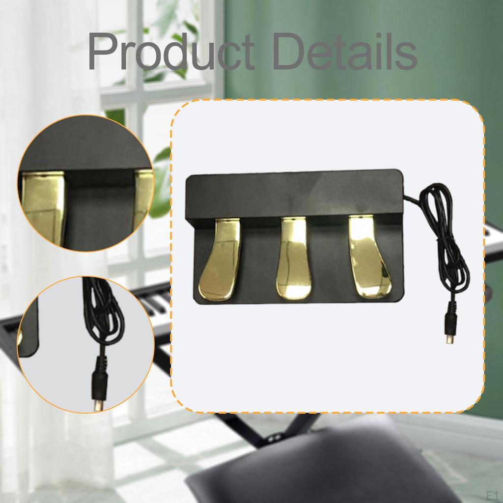 Piano Sustain Pedal Compact Music Instrument Lightweight for Performance Exercise