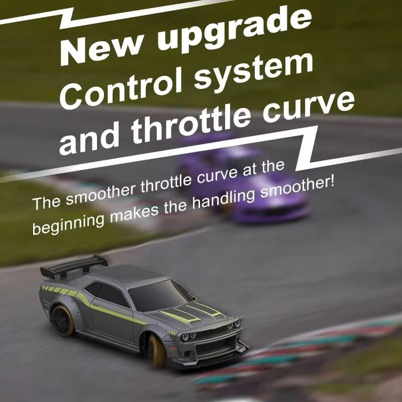 New 1:76 Scale Remote Control C65 Built-in Gyroscope Drift Racing Full-size Mini Remote Control Car Simulation Desktop RTR Desktop Toy Gift