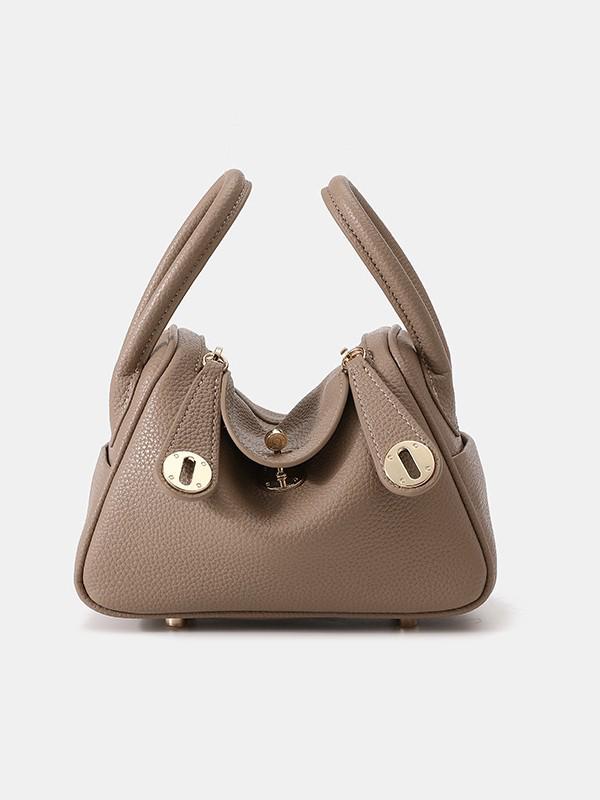Klasická taška Lindy Zlatá/Stříbrná přezka Velká Crossbody taška přes rameno