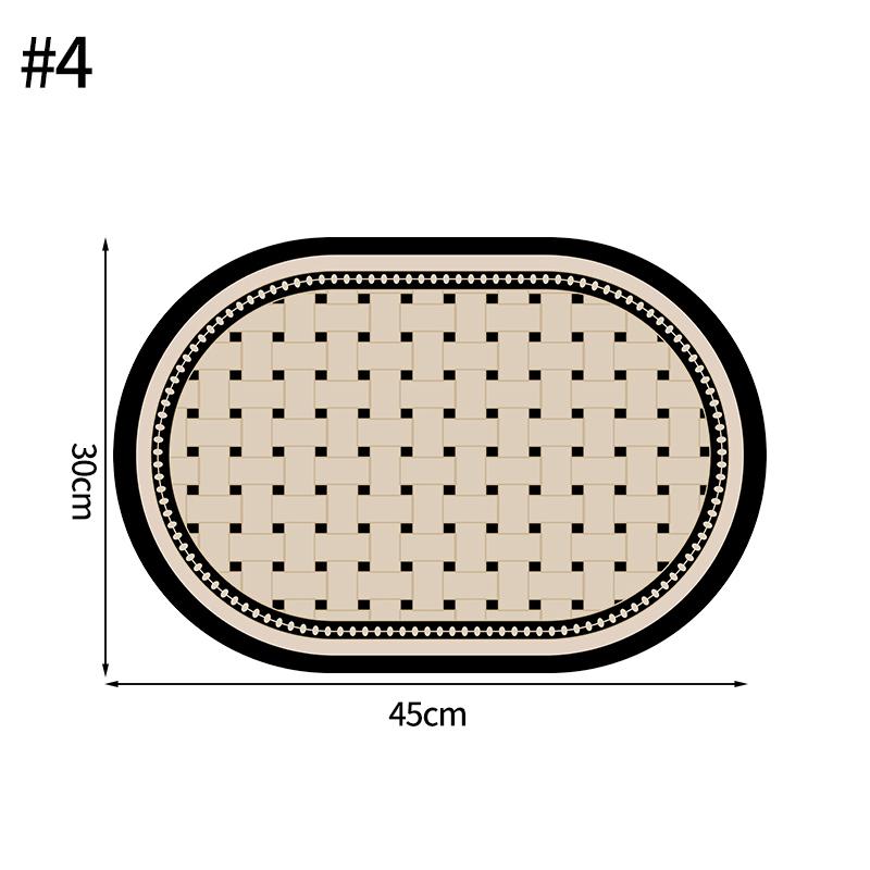 

Нескользящая подставка под тарелку Водонепроницаемая подставка под тарелку с напечатанным узором Подставка под тарелку Термостойкая подставка под обеденный стол Украшение для кухни 30x40cm