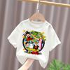 Dragon Ball Z Cotton Printed Boys and Girls T-Shirt for Children, Unisex, Cartoon Style, Suitable for Children Size 110-150 Tall