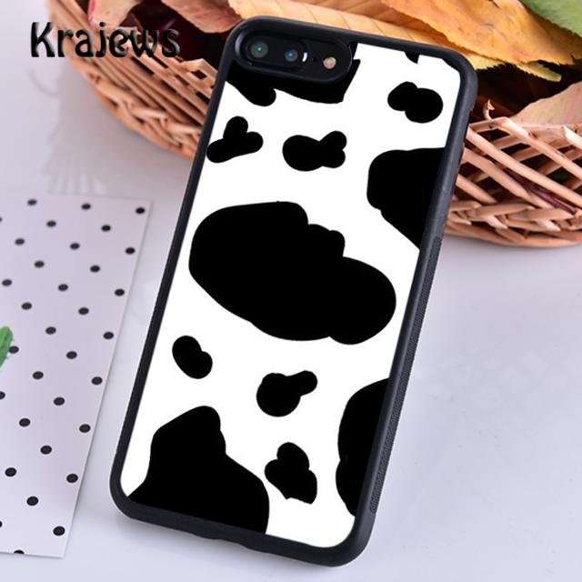 Cow Hide spotted fur Farm Animal Black White For iPhone 17 Air 16 Phone Case Cover 15 SE 14 plus 12 13 pro max