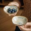 Delicate Small Plate 3.5-Inch Special-Shaped Ceramic Taste Plate Snack Dipping Plate Hot Pot Taste Plate Export