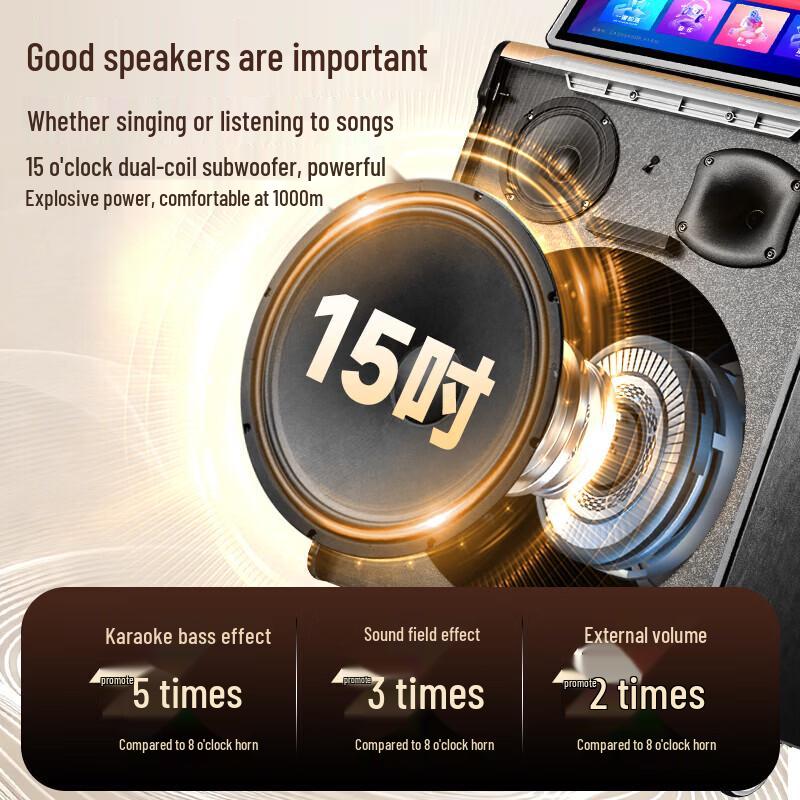 SAST All-in-One Karaoke System with 21-inch Screen CN Plug (adapter Included)