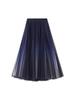 Women's Starry Sky Pleated Mesh Skirt - Stylish Autumn/Winter 2025