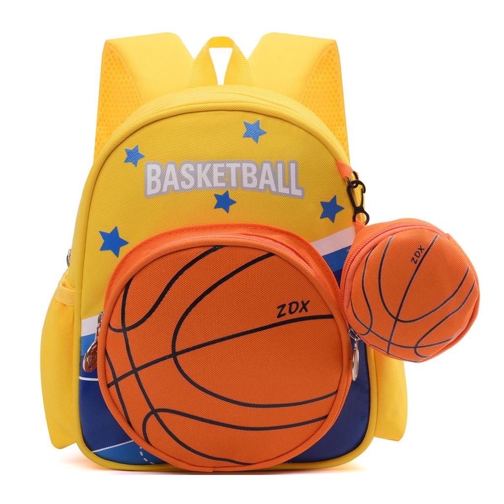 3-6 Year Old Kids' Cute Basketball & Football Backpack