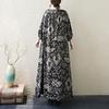 Short Sleeve Plus Size Cotton Vintage Dot Floral New In Dresses for Women Casual Loose Maxi Long Summer Dress