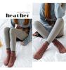 Plus Size Women's Vertical Stripe Fleece Lined Leggings - Autumn & Winter Styles