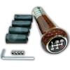 Kaimanao Classic Manual Car Shift Knob with Adapter Wood Shift Knob Universal Type Car Interior Custom Parts (Type B)