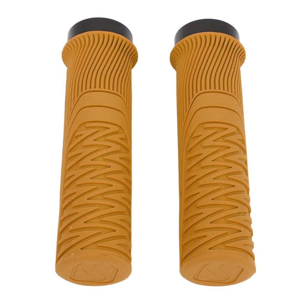 Bike Handlebar Grips Hard Wearing Single Lock On Antislip Increase Riding Safety Soft Resin for