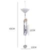 1pc Bamboo Wind Chime Light Color Five Tube Natural Coconut Shell Wood Garden & Home Hanging Door Decoration Handmade Craft Gift