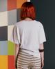 THEMUSEUMVISITOR Multi Flower Patch T-Shirt (White Melange)