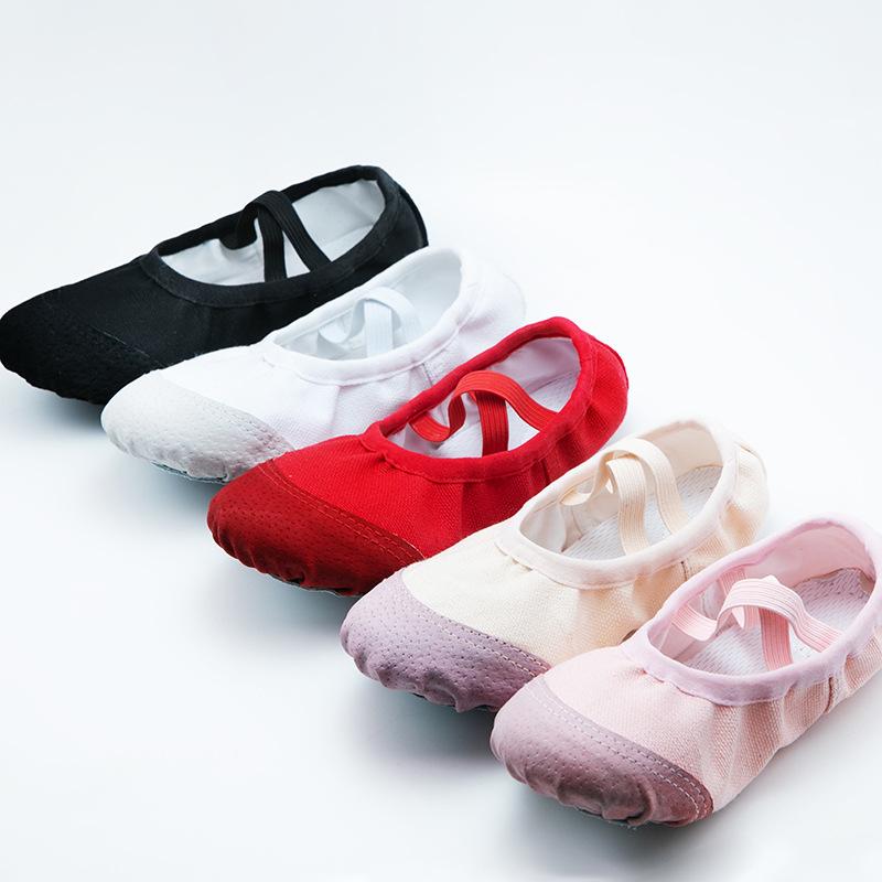 Fashion Dance Shoes Children Girls Women's Canvas Soft Soles Acrobatics Ballet Yoga Gym Adult Dancing Cat's Paw Practice Shoes