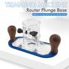 Heavy Duty Trimmers Base Conversion Kit With Transparent Guard Aluminum Acrylic Construction for Enhancing Stability
