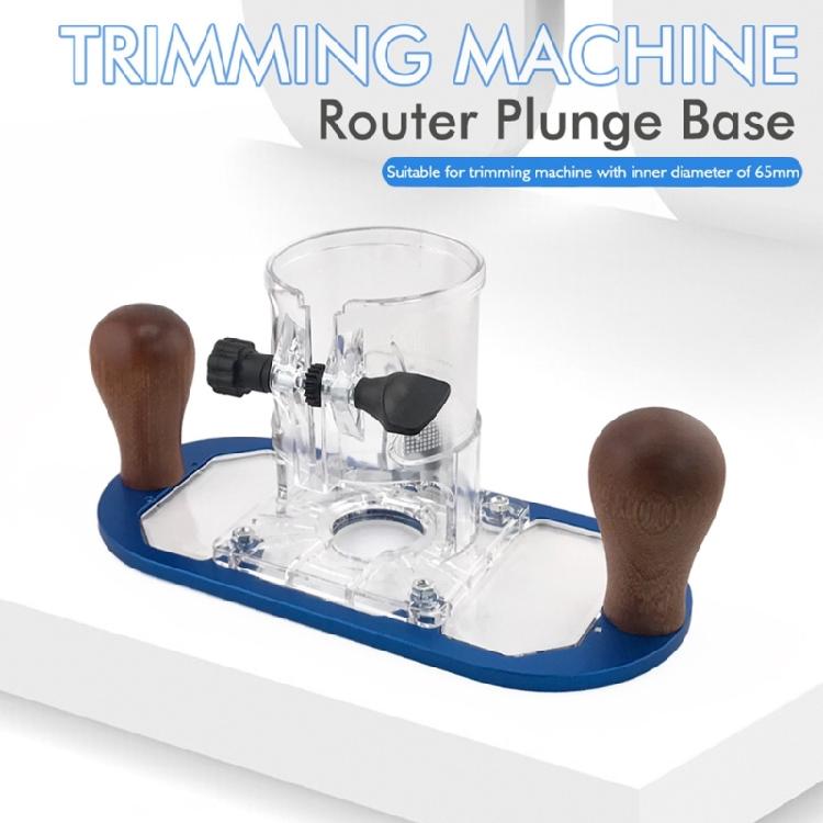 Heavy Duty Trimmers Base Conversion Kit With Transparent Guard Aluminum Acrylic Construction for Enhancing Stability