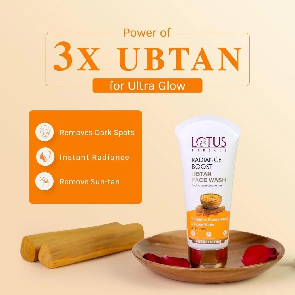Lotus Herbals Radiance Boost Ubtan Face Scrub 100gm