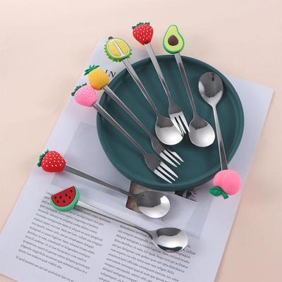 Ice Cream Sugar Kitchen Tool Dessert Dinnerware Stirring Spoon Teaspoon Coffee Spoon Fruit Fork