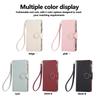Zipper Wallet Cards Holder Crossbody Case for Samsung Galaxy Z Fold 7 6 5 4 Fold7 Fold6 Wrist Strap Lanyard Leather Cover