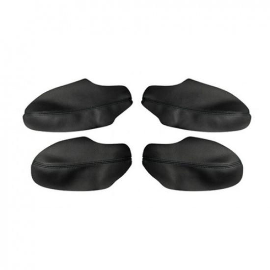 8pcs Black Car Interior Door Armrest + Panel Cover Pad For Honda Civic