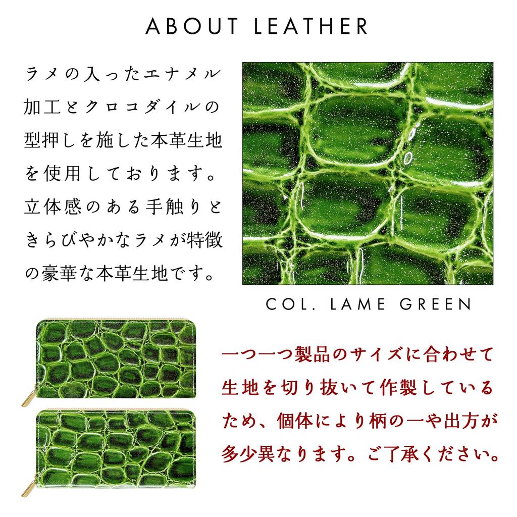 Trendy Yamagishi Enamel Crocodile Embossed Long Wallet, Genuine Leather, Women's, Card Slots, Coin Purse, Bill Compartment, Round Zipper, Gran Cocco,