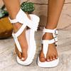 Fashion Retro Clip Toe Women's Sandals Designer Heeled Shoes 2025 Trend Summer Fashion Chunky Slides Shallow Buckle Zapatillas De Mujer