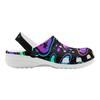 White EVA Clogs with Candy Heart Print, Lightweight Slip On Garden Shoes, Breathable Beach Sandals, Indoor Outdoor Slippers for Men Women