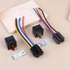 Automotive Relay 12V/24V 5Pin 40A Car Relay With Harness Socket Black Red Copper Terminal Auto Relay Socket SPDT Harness Cable